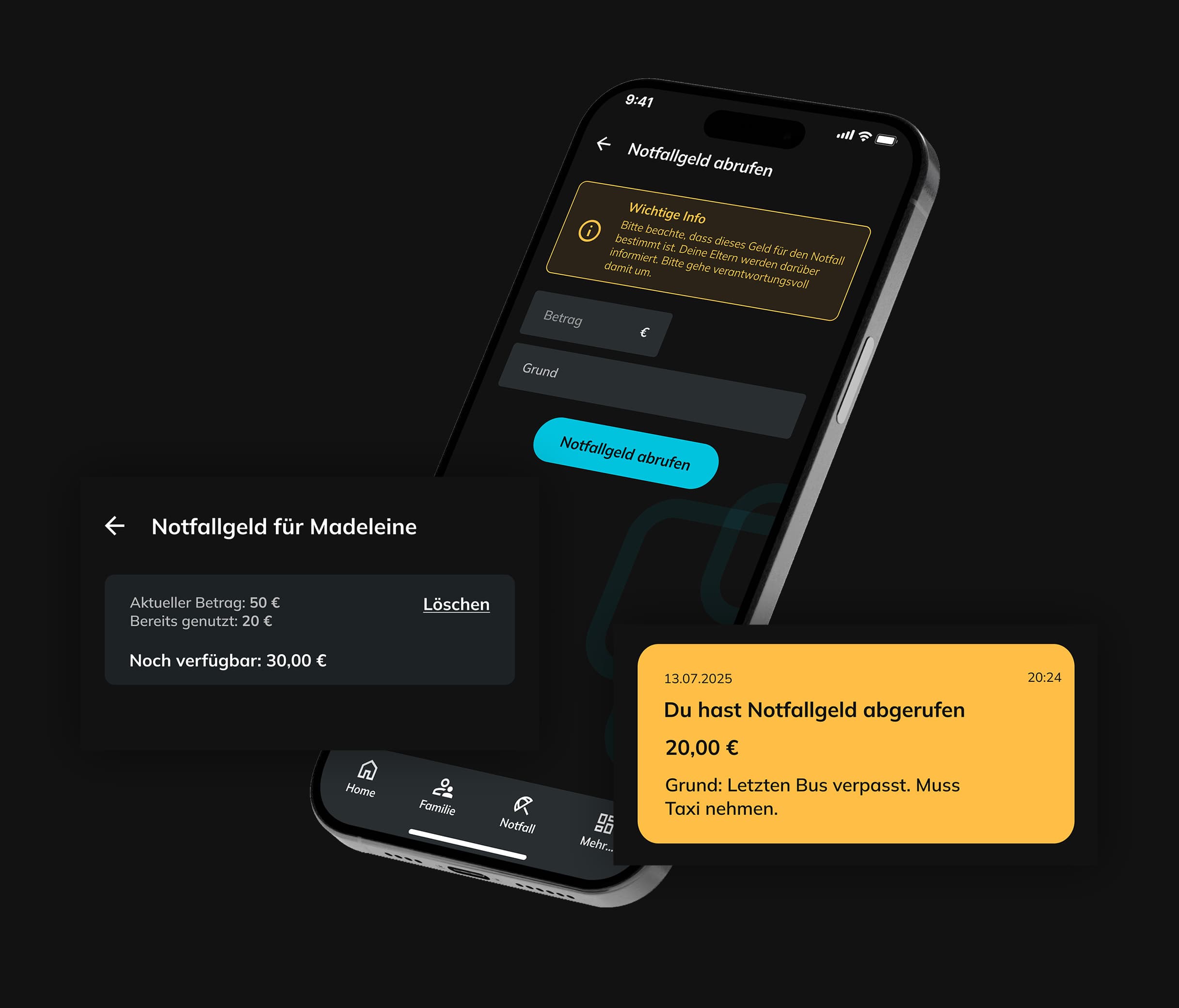 TONi emergency money