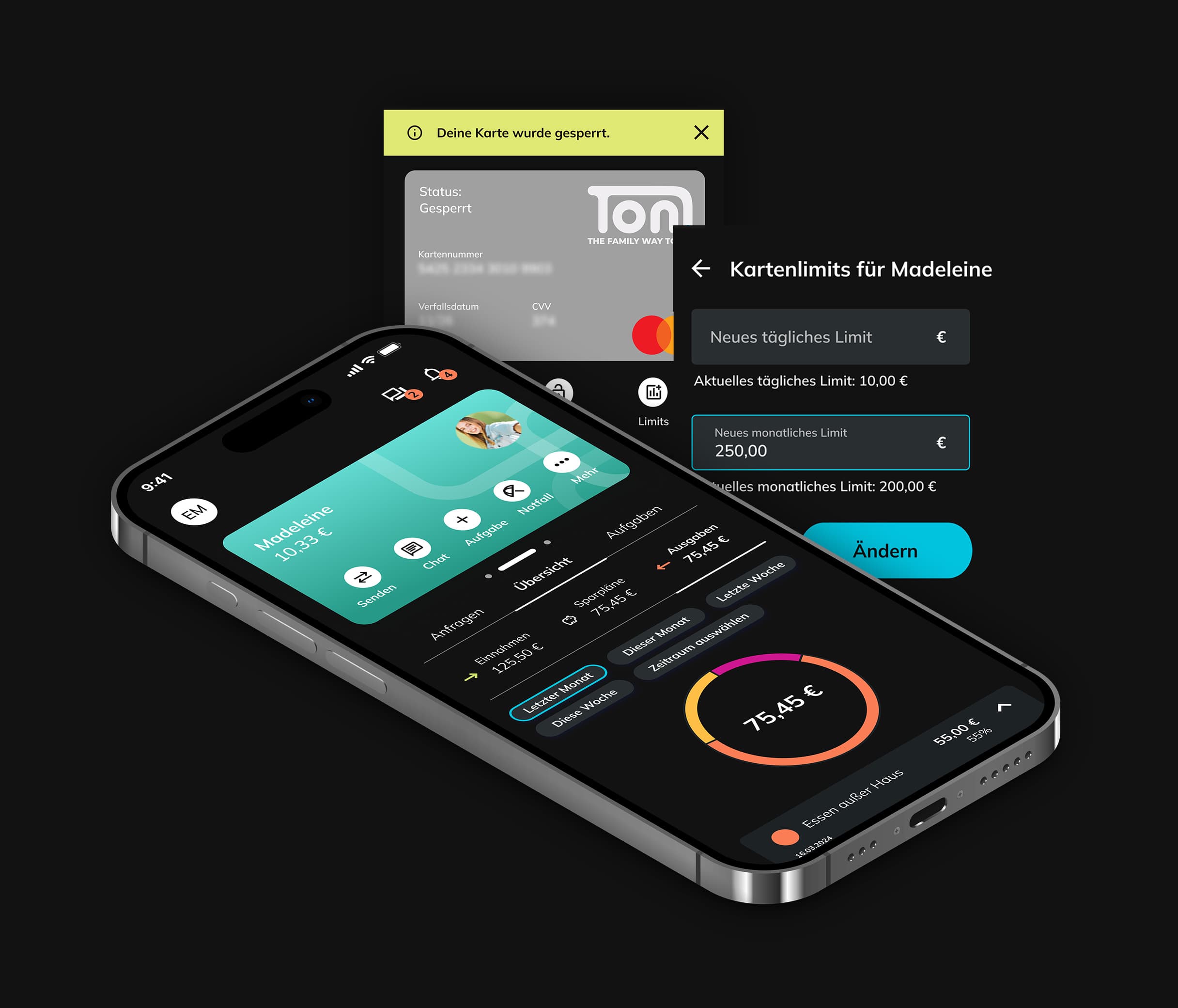 TONi accounts and cards